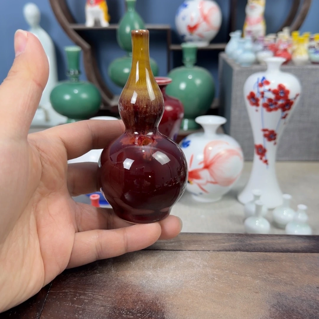 陶瓷手工小花器摆件