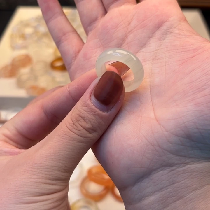 玛瑙/玉髓合金戒指6港13