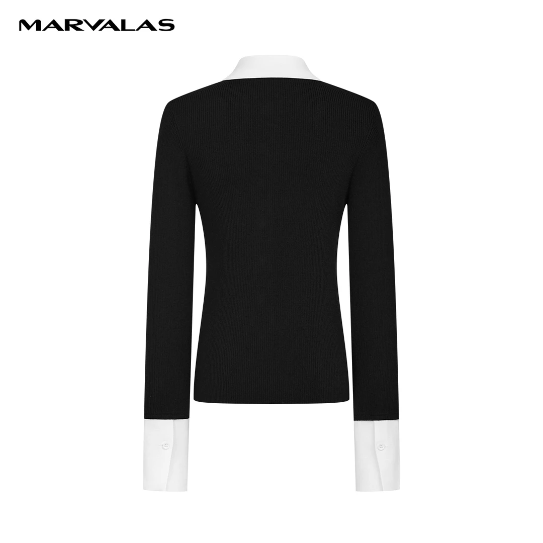 【婷婷专属】曼德诗短款开衫新款修身绵羊毛混纺针织上衣