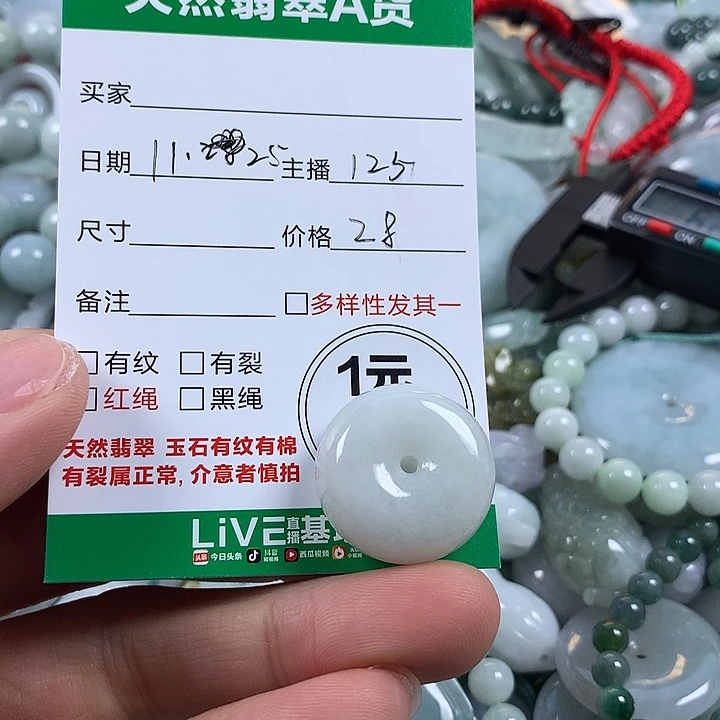 翡翠未镶嵌吊坠(不含链)
