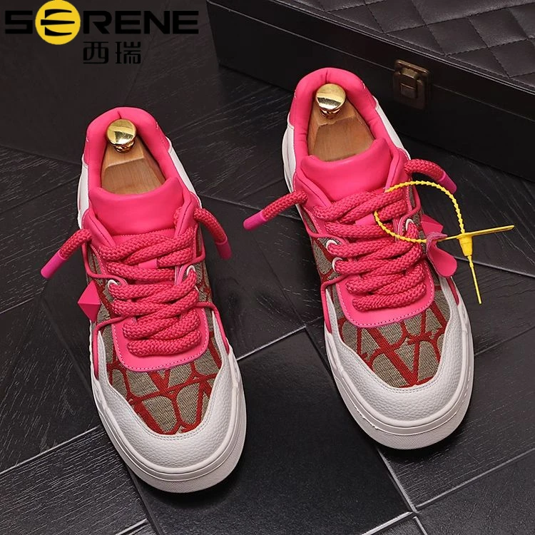 SERENE西瑞高级板鞋时尚百搭增高休闲鞋低帮运动板鞋韩版潮流男鞋