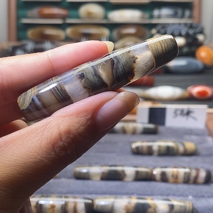 离***斗玛瑙/玉髓未镶嵌吊坠(不含链)