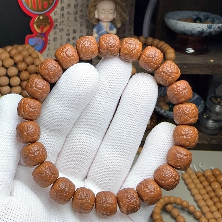 猴头核桃手串 饕餮 一级品 盘玩3个月