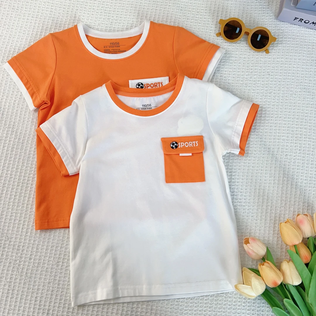 D男童夏季舒适柔软抑J棉针织短袖T恤305