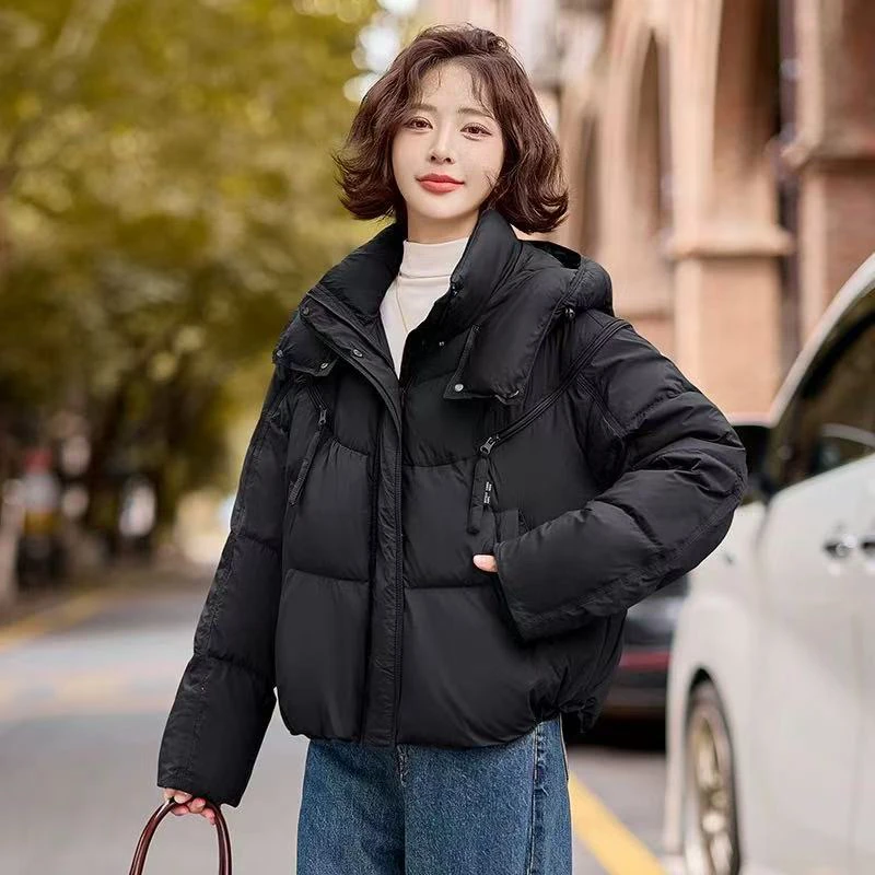 冬季新款百搭连帽羽绒外套513
