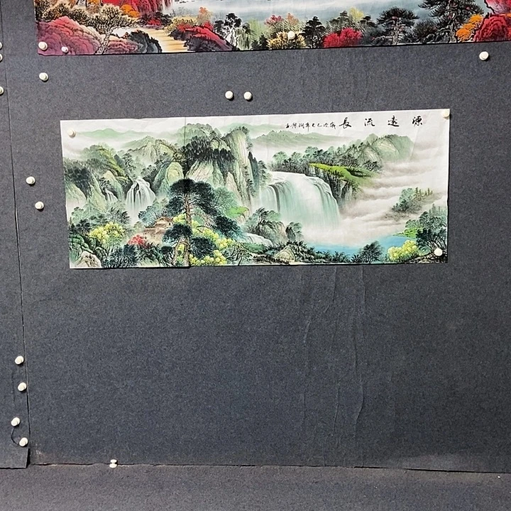 国画小六尺山水一副