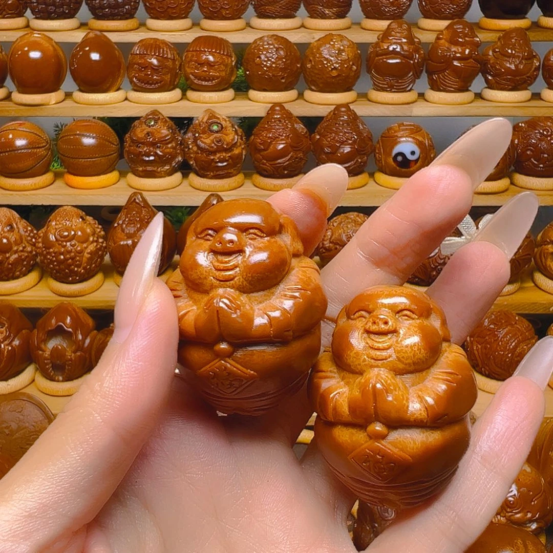 手串/手链橄榄核福猪一对