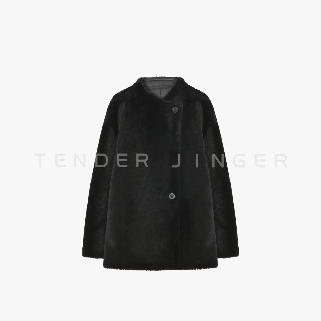 Tender Jinger｜线下专供 两面穿休闲款皮毛一体外套T54MDD50365