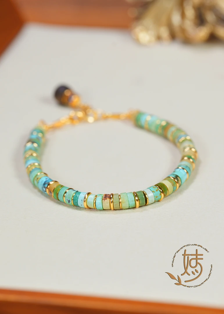 【婧婧精选】 高定 · 原矿彩虹直切手串 4mm+ 多样性发其一