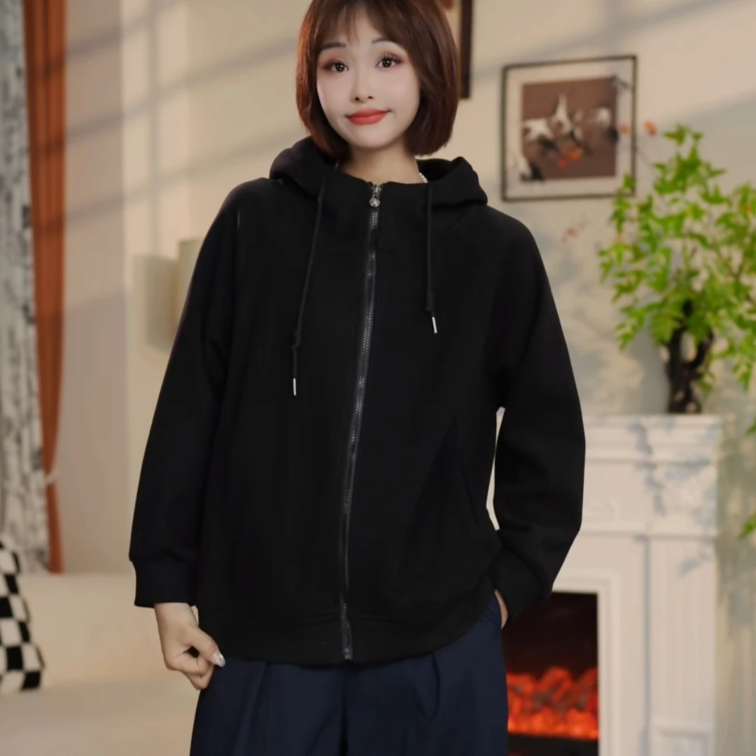 W601春秋连帽拉链款运动休闲外套DM7