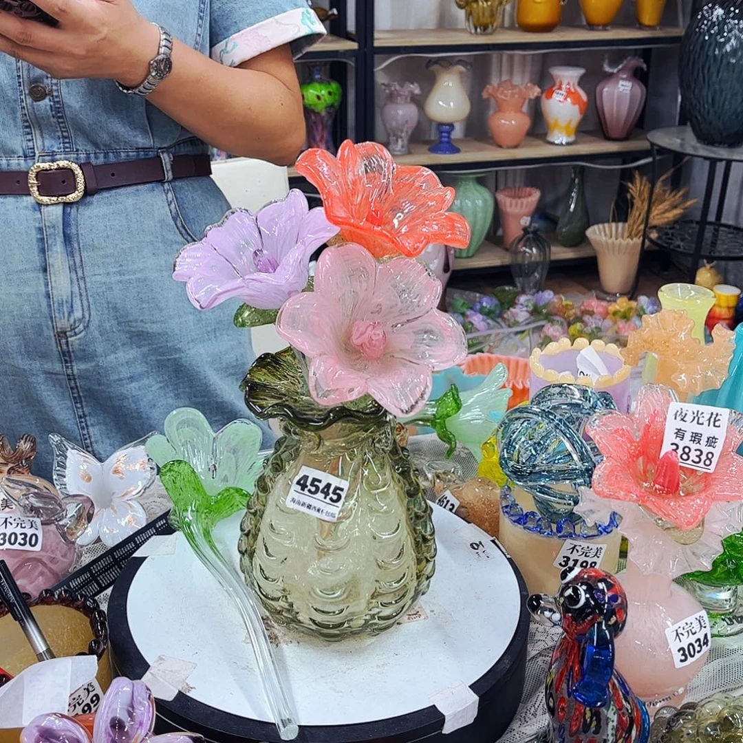 3花1瓶 家悦琉璃工艺品