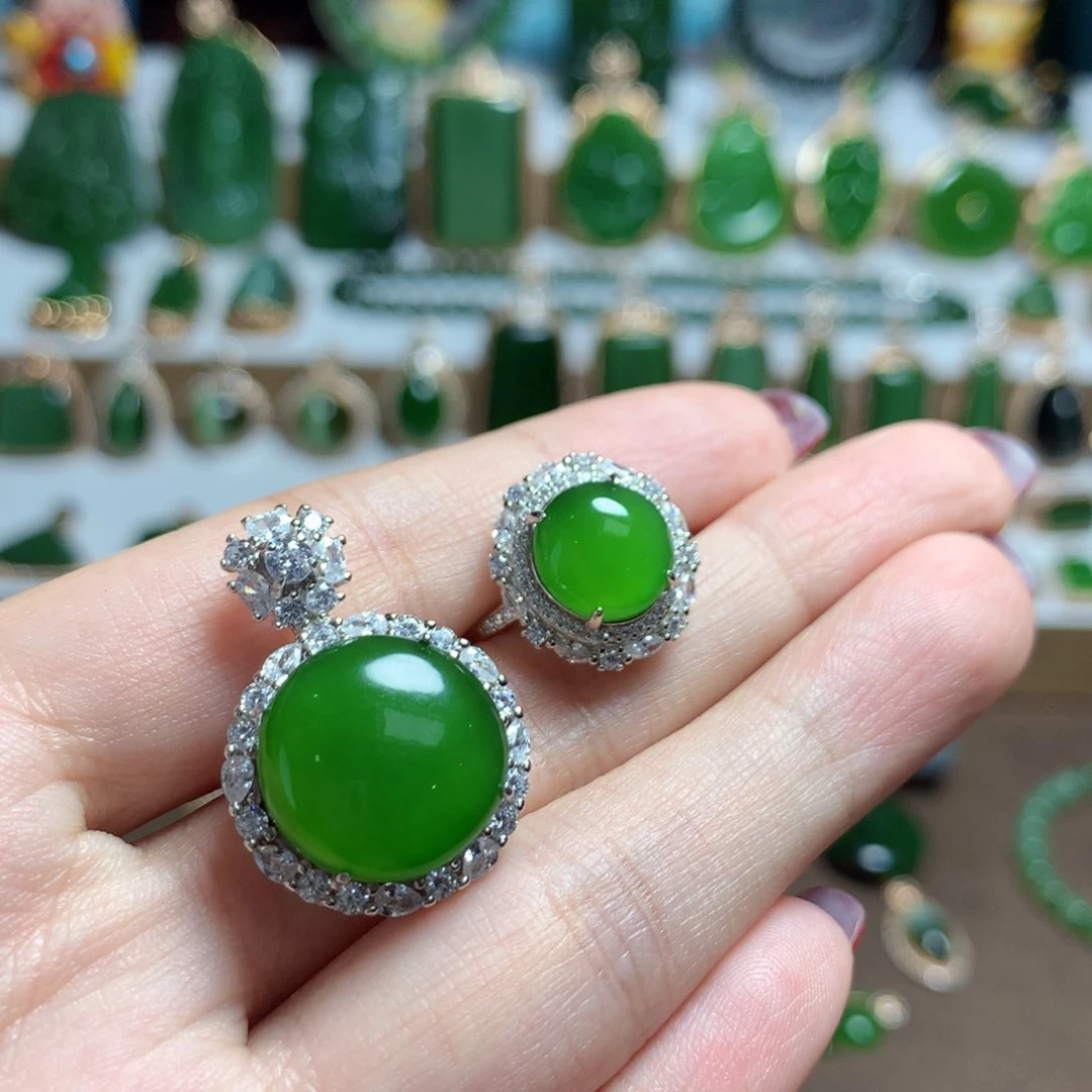 和田玉套装未镶嵌