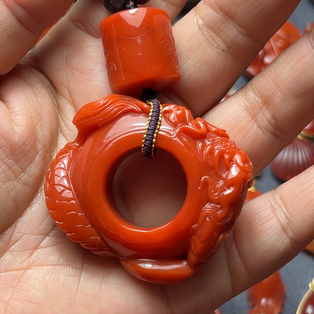 南红玛瑙未镶嵌颈饰