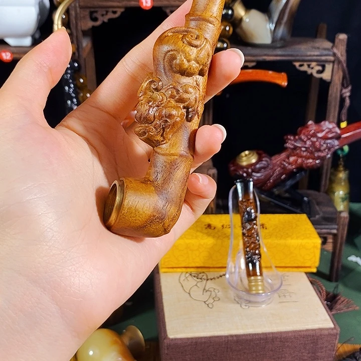 高端定制金丝楠烟嘴