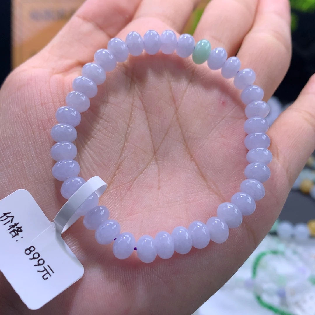 翡翠未镶嵌手链卡6.5