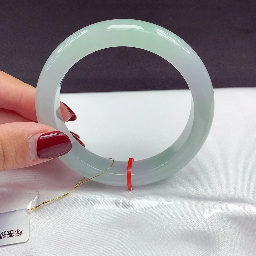 翡翠未镶嵌手镯55圈664