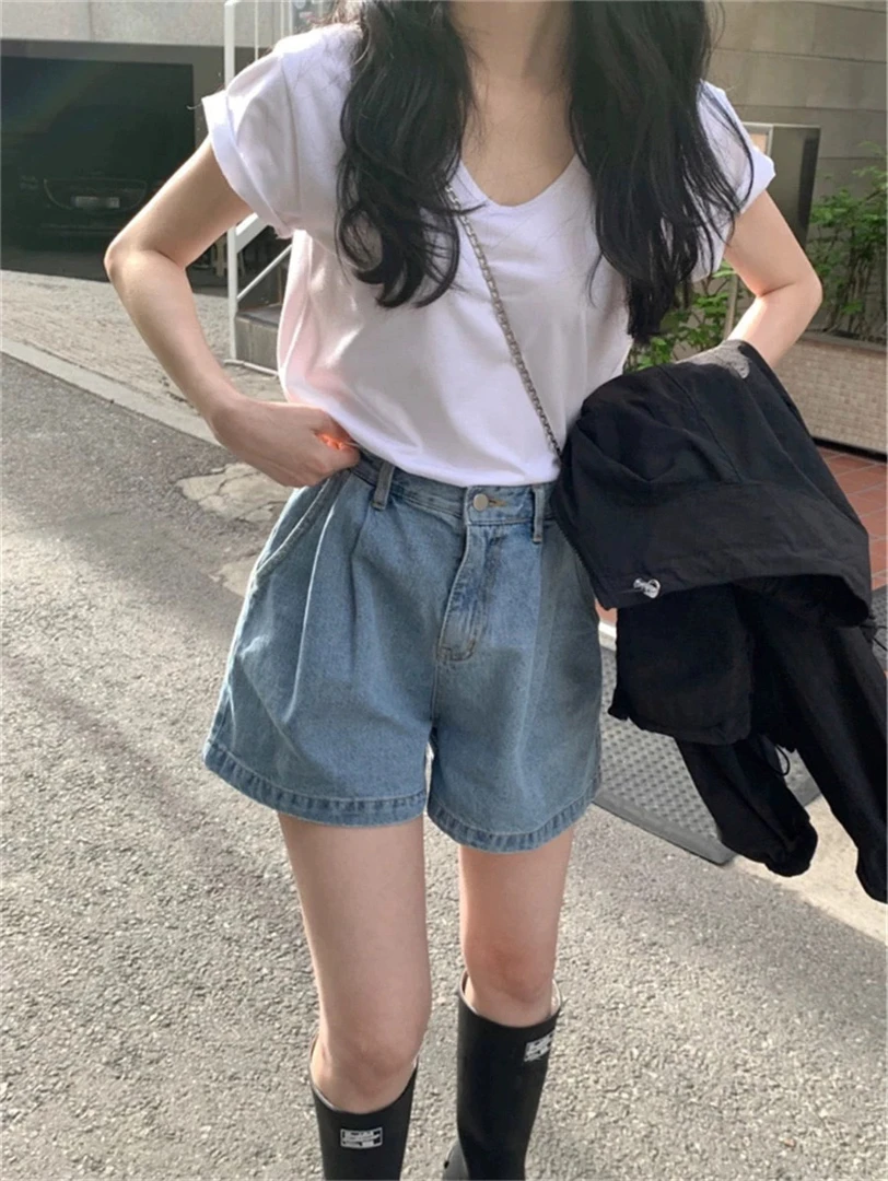 高品百搭显瘦休闲短裤短裙（默认微瑕介意勿拍）