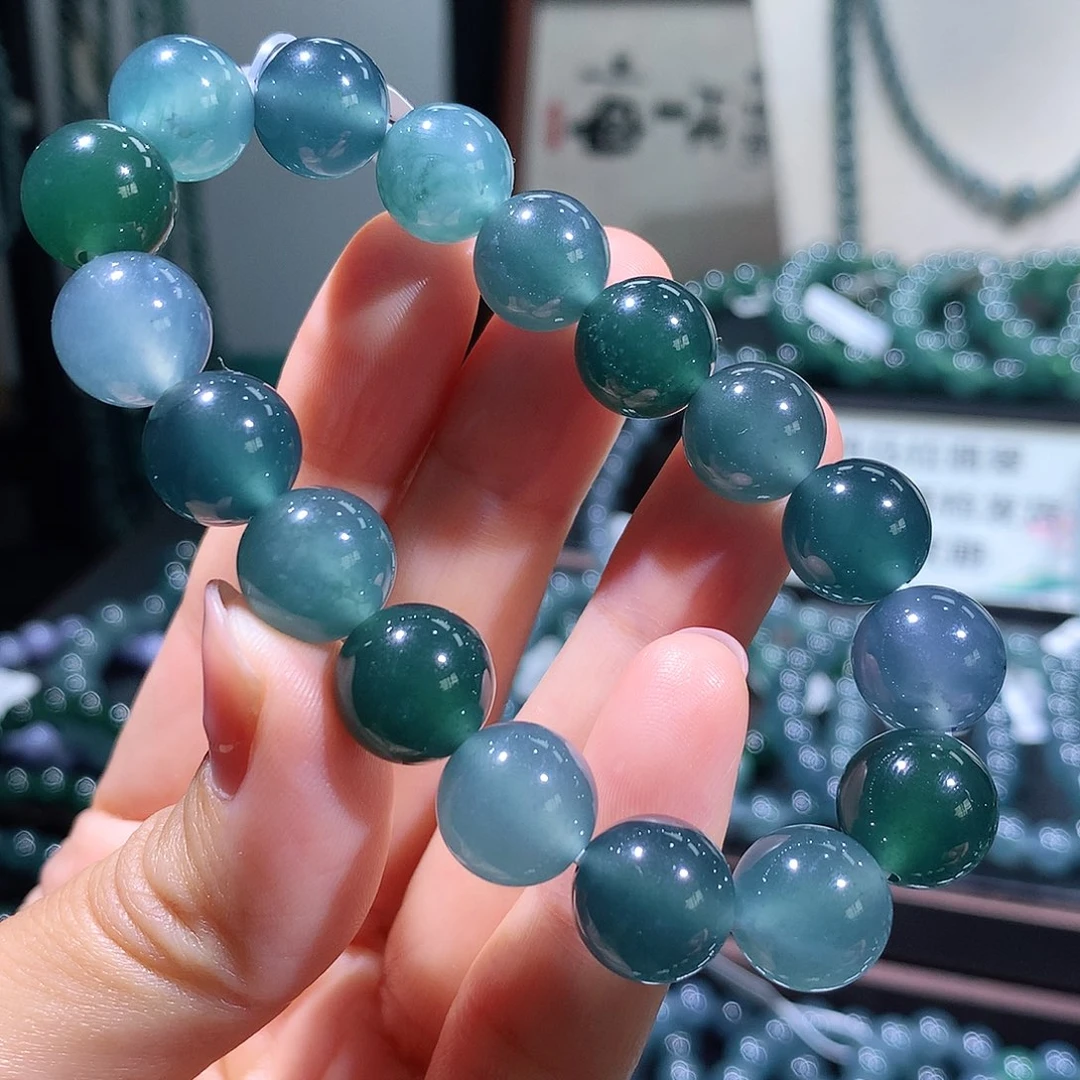 未镶嵌手链翡翠天然a货翡翠手串12 mm