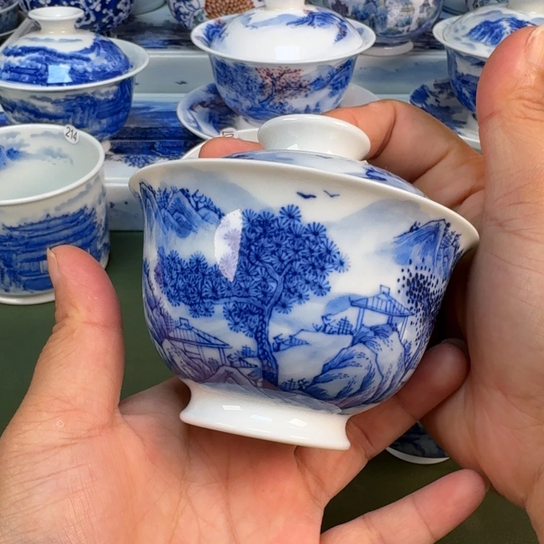 景德镇纯手绘茶具圆圆235