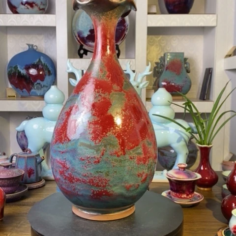 瓷片禹州神后钧瓷原产地~