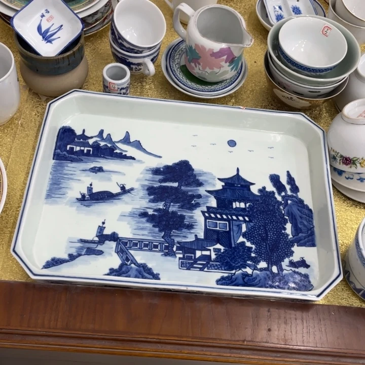 26x36公分青花方托盘