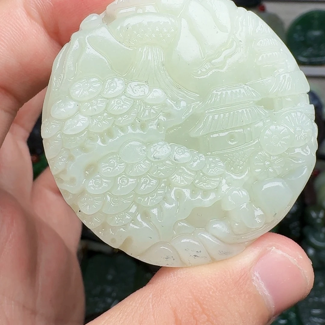 和田玉未镶嵌颈饰