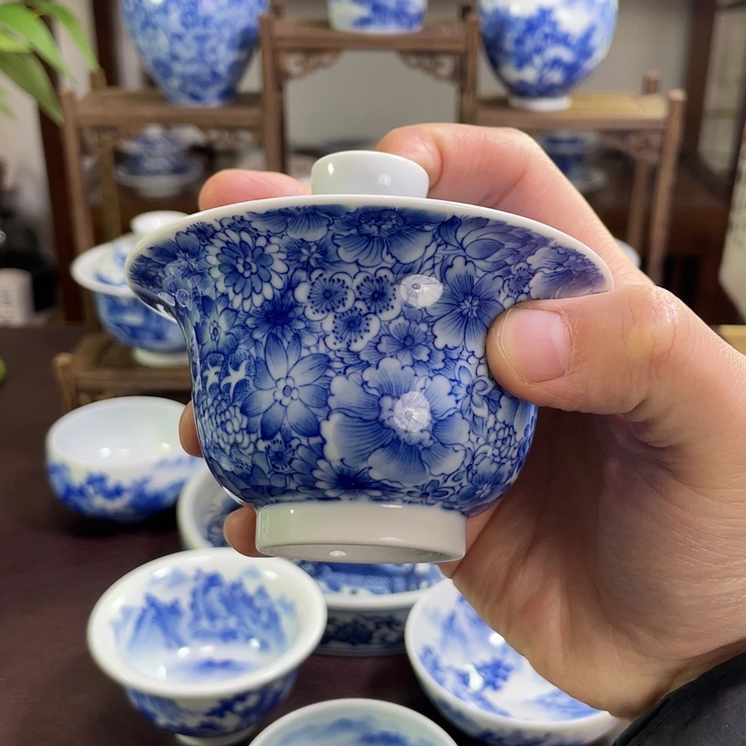 儒***牛陶纯手工手绘重工万花