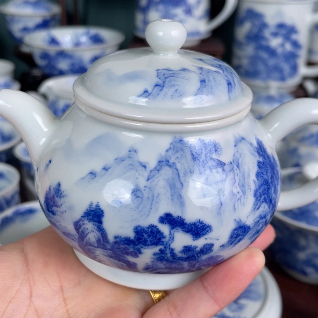 陶手工手绘青花，青花
