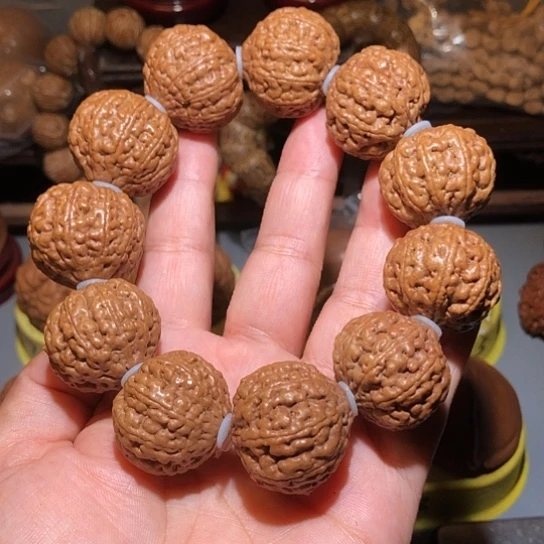 橄榄核把件多瓣金刚菩提手串