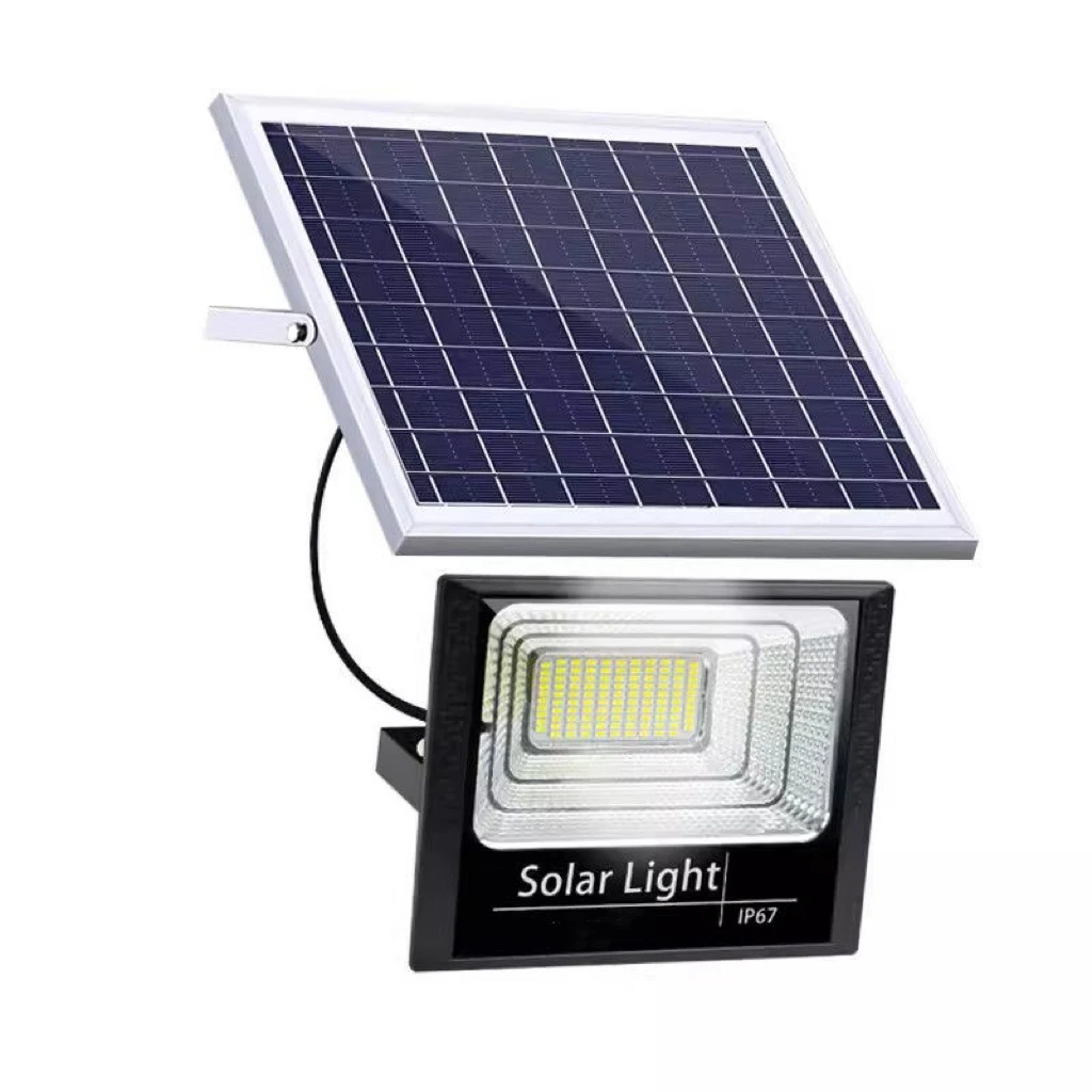 太阳能投光灯特亮农村家用户外防水太阳能照明灯超亮遥控远程开关