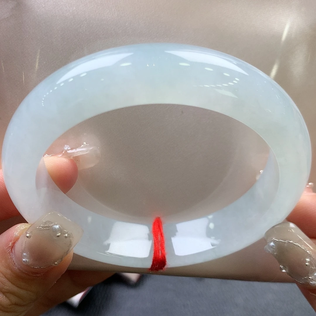 翡翠未镶嵌手镯55.7正圈