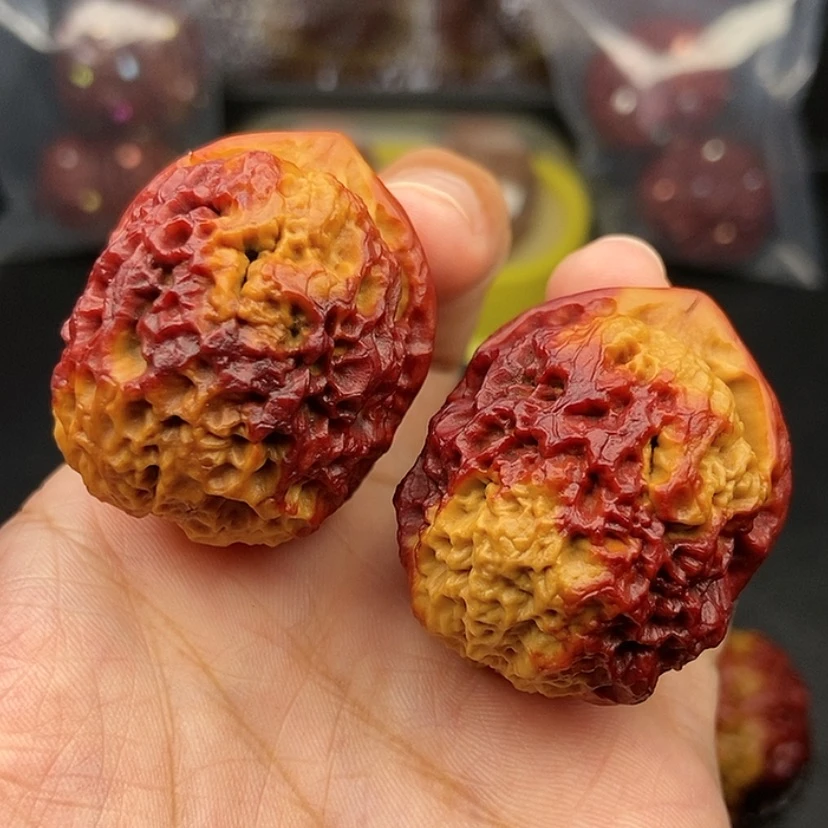 【闪购商品】把件文玩核桃37尺铁狮子球