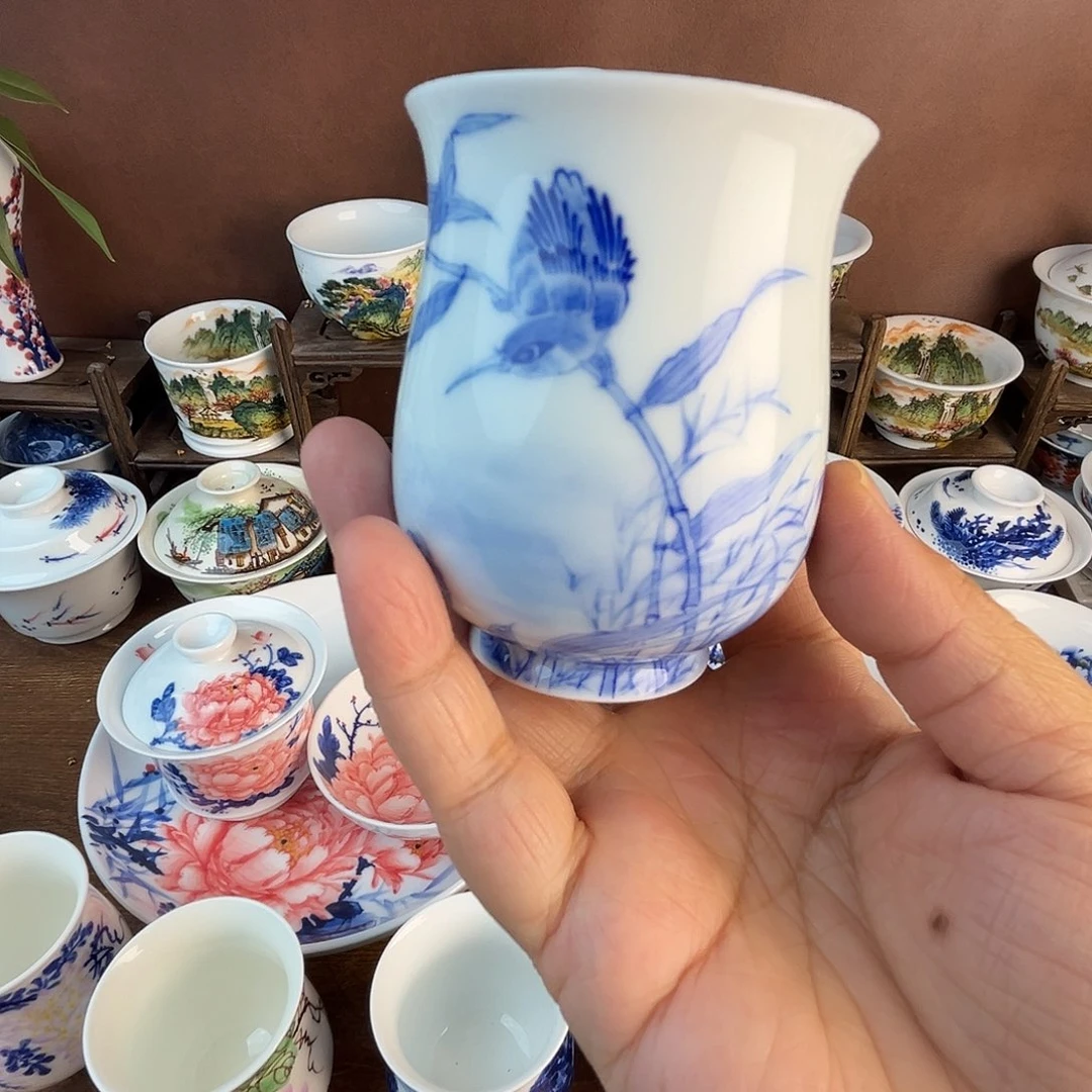 忠意堂釉下彩单翠