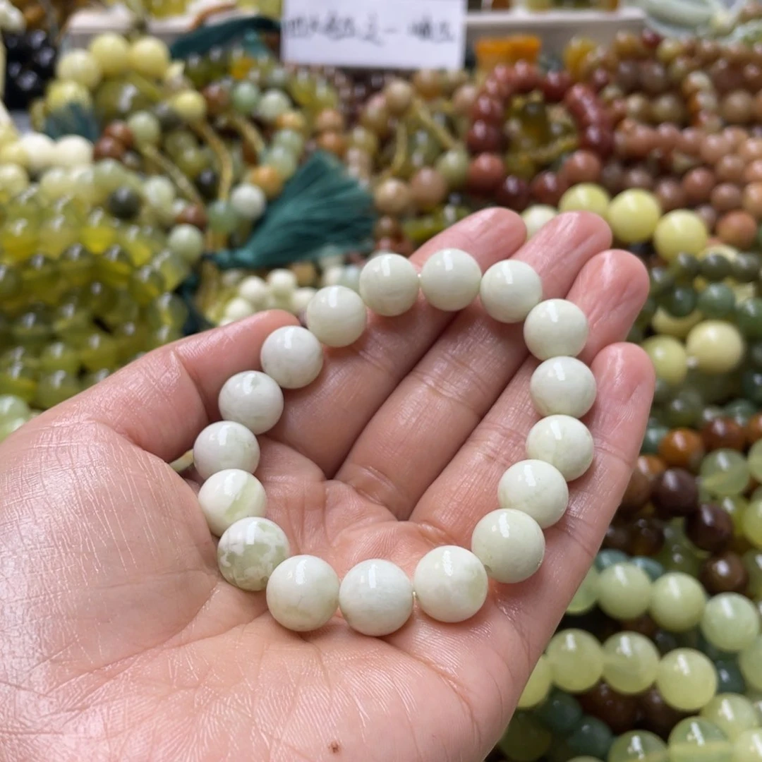 蛇纹石玉手链未镶嵌