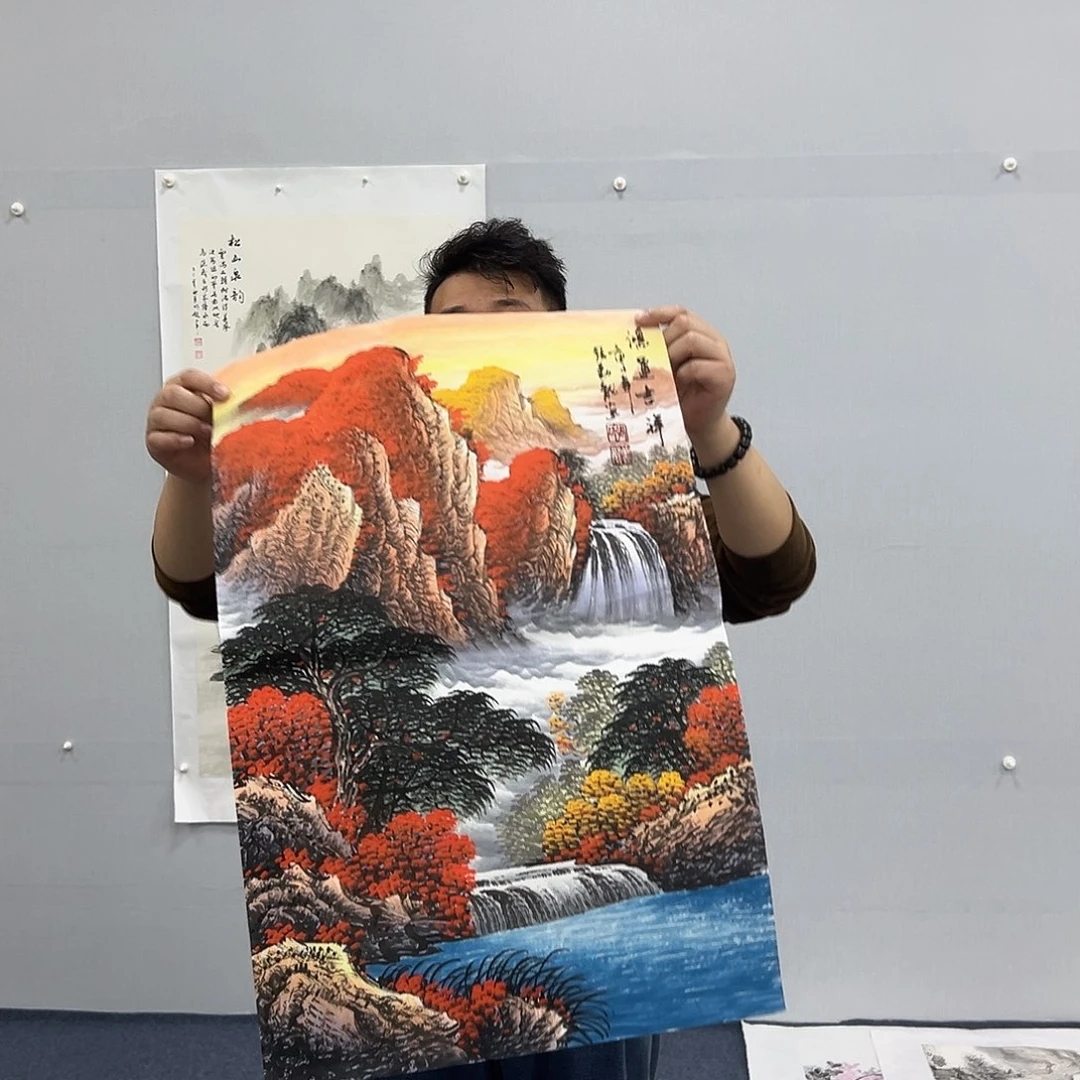 国画国画作品宣纸纯手绘
