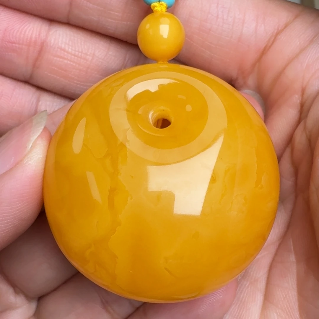 蜜蜡未镶嵌毛衣链无优化无烤色无补胶无覆膜无辐照无煮蜜