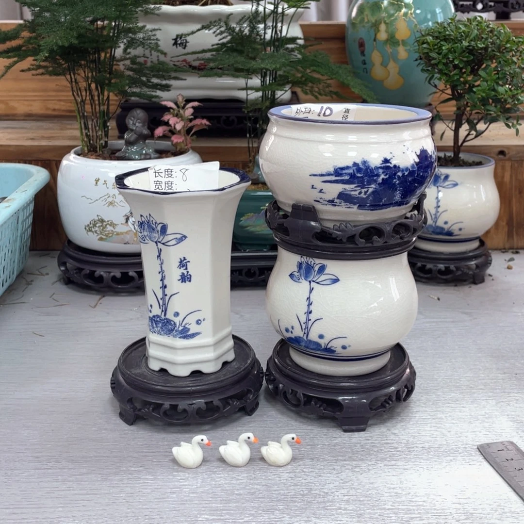 陶瓷花盆陶瓷玉盆紫砂艺术花盆