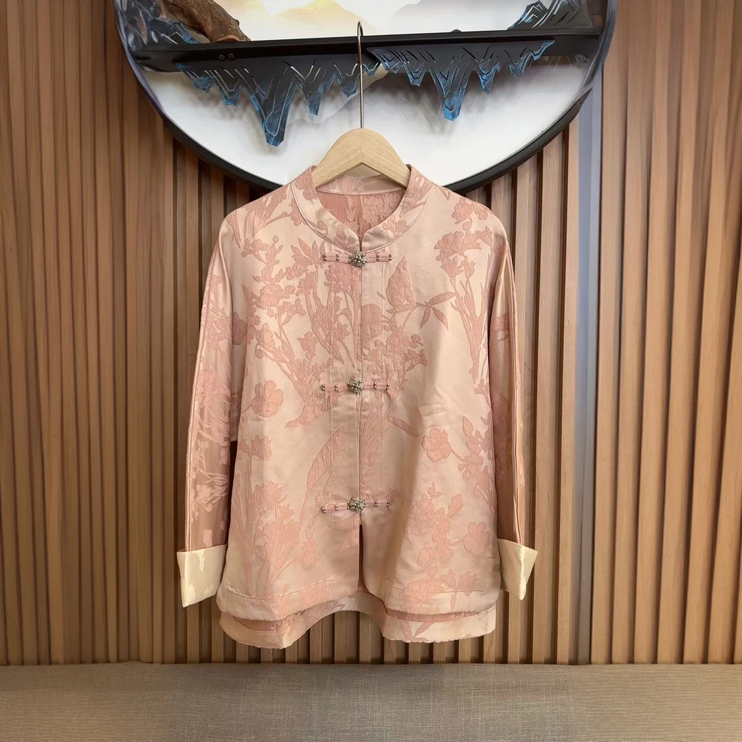 新中式提花气质显瘦款外套4147