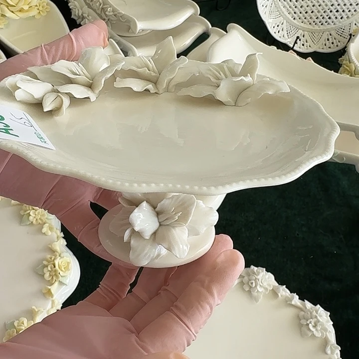 特价高脚鸢尾花高脚盘