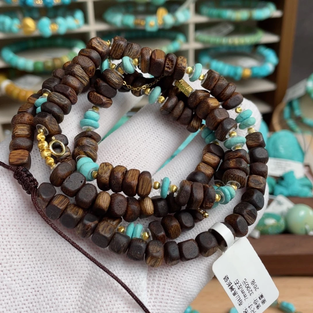 绿松石未镶嵌衔山系列长链卡7