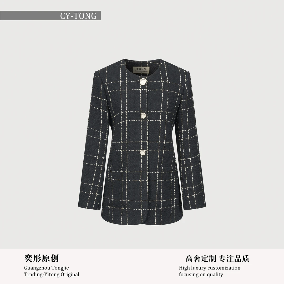 【彤姐原创】冬季显瘦时尚轻奢气质休闲小众独立西装外套TWWT4700