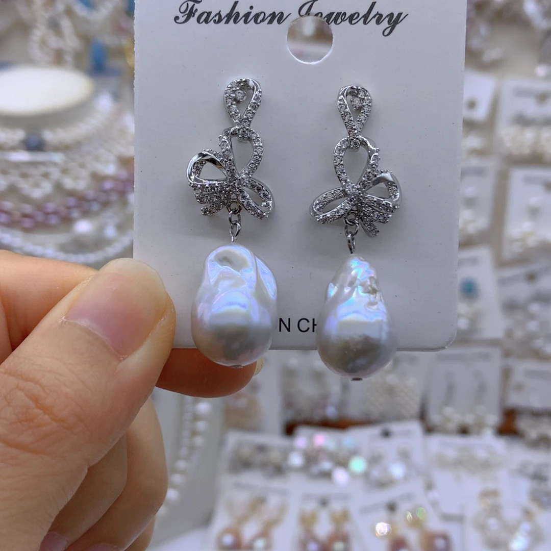 合金淡水珍珠项链耳饰