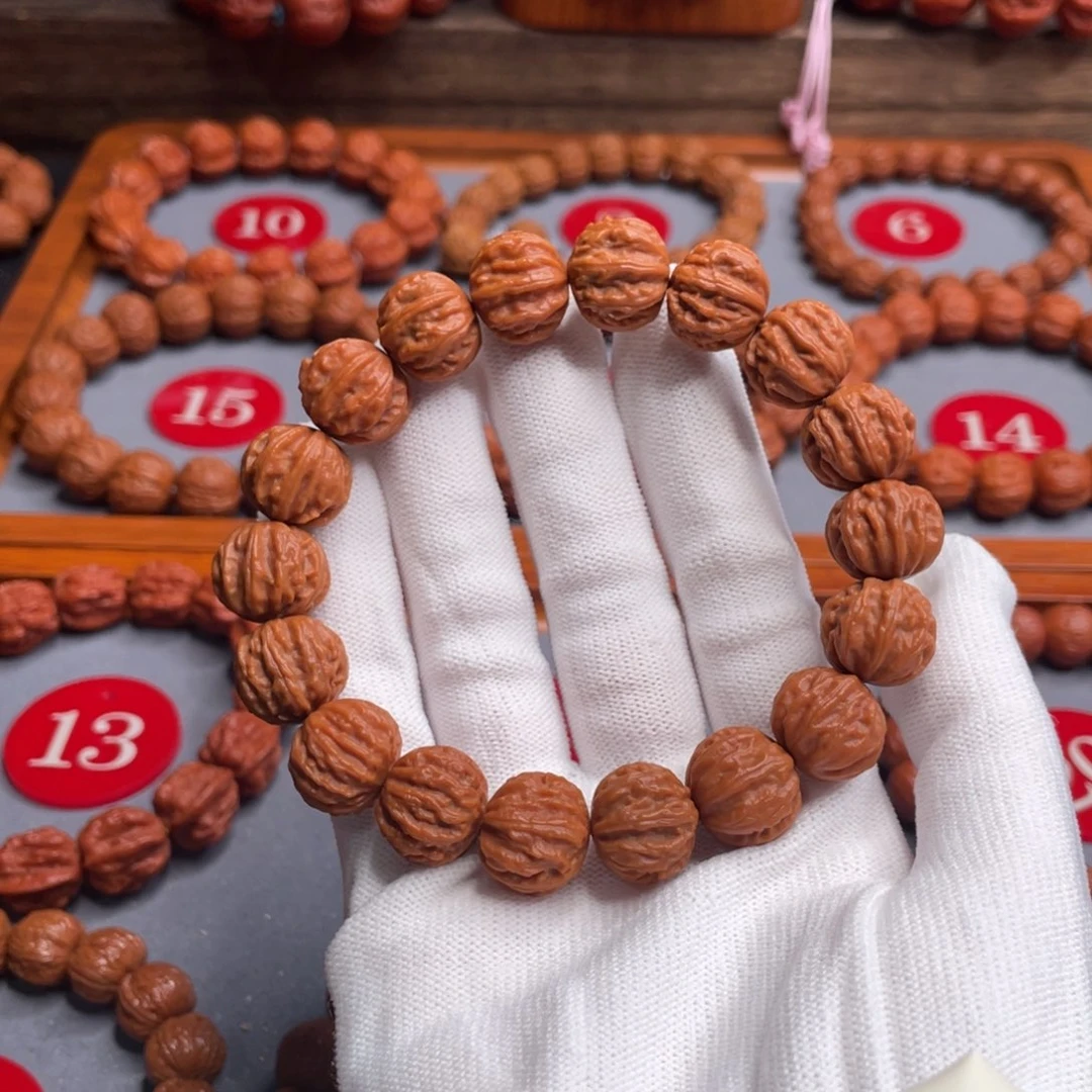 自***行文玩核桃手串1.5粗筋