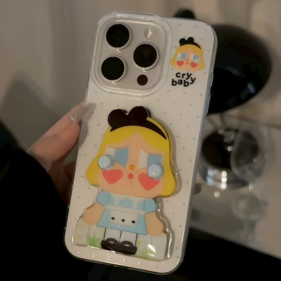 双层IMD爱丽丝哭娃镜子is手机壳适用苹果16华为p70oppo小米15vivo