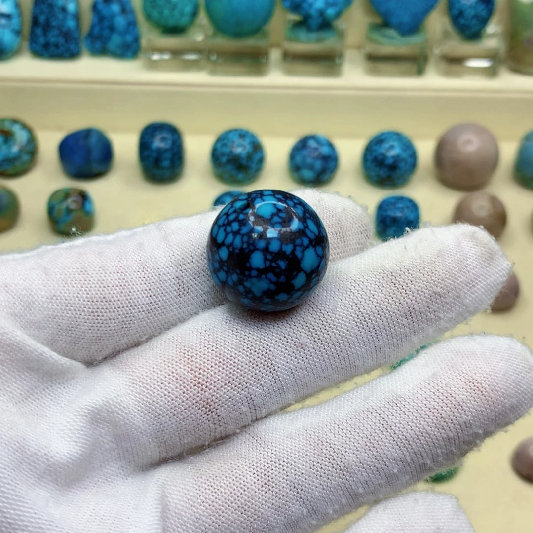 未镶嵌绿松石三彩随行