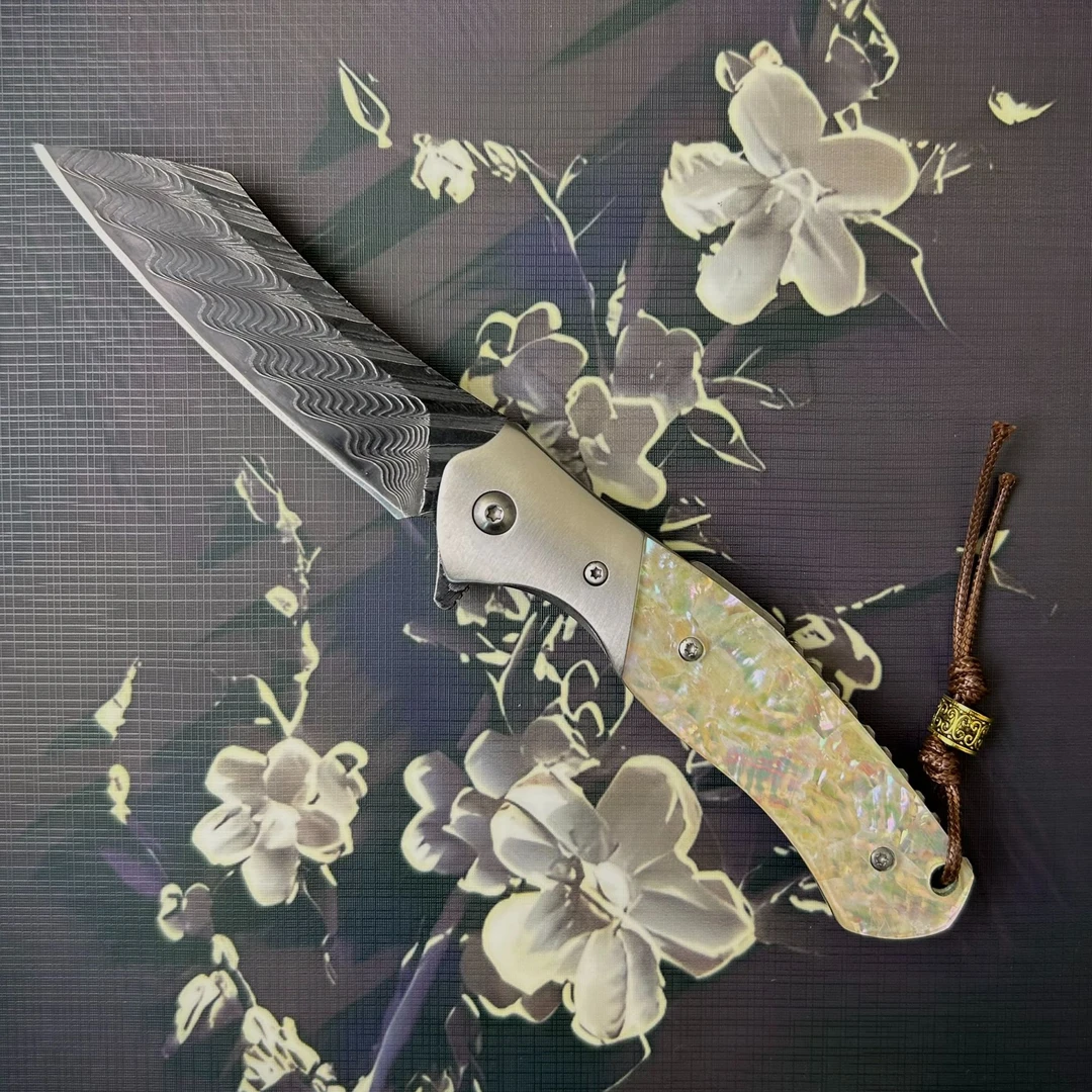 精品【白蝶贝】手作工匠大马士革户外多功能