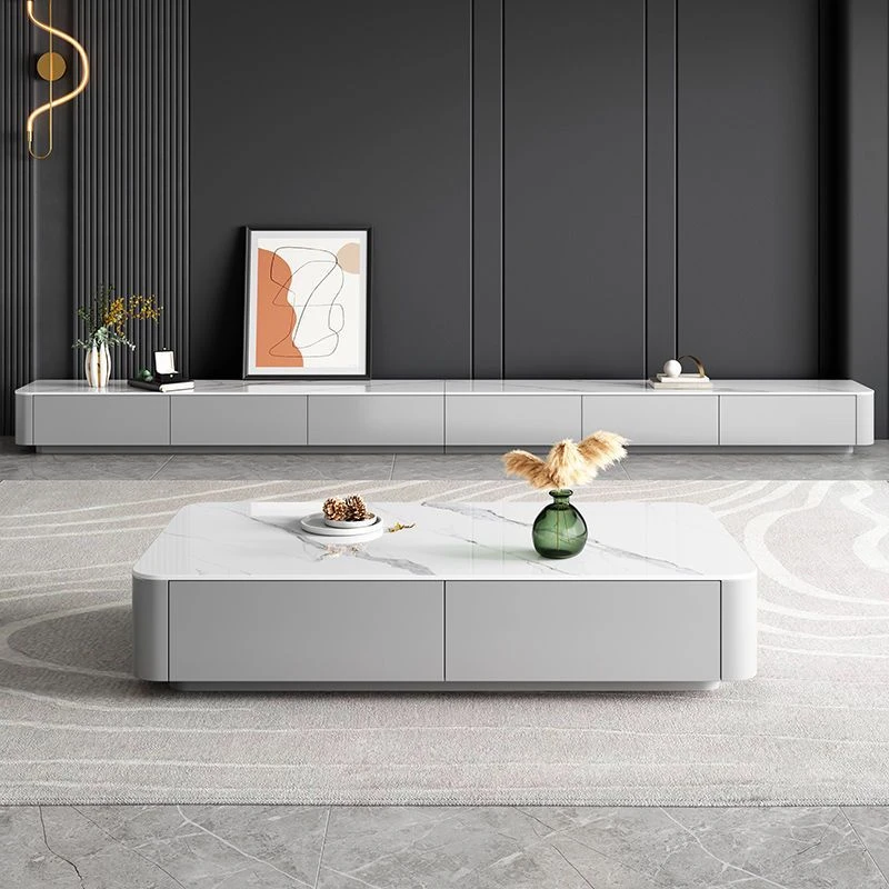 意式新款电视柜加宽茶几家用客厅组合简约轻奢小户型卧室墙柜