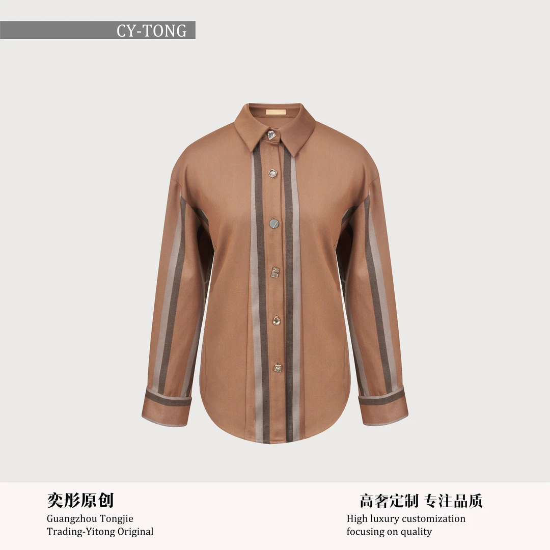 【彤姐原创】冬季气质设计感轻奢休闲时尚百搭打底上衣TWCY4321衬衫