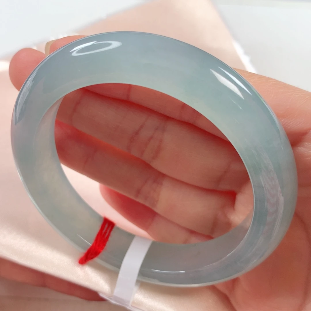 未镶嵌手镯翡翠 正圈260冰透蓝水⭐⭐⭐⭐⭐强烈推荐