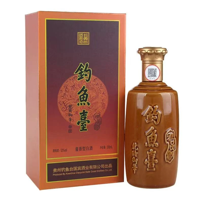 钓鱼台2018年雅品 酱香型白酒53度500ml